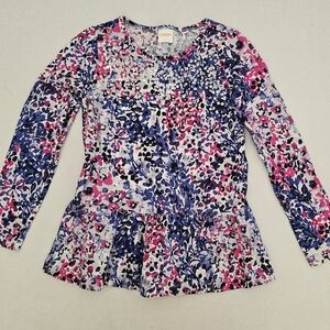 Gymboree Girl’s Size 7 Medium Sequence Long Sleeve Shirt Top Multicolor